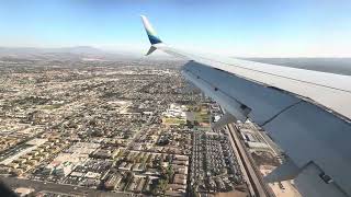 Alaska Airlines Boeing 737800 Landing Orange County Santa Ana [upl. by Osyth132]