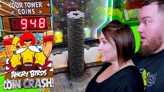 We went for a WORLD RECORD Coin Tower on Angry Birds Coin Crash [upl. by Llevart338]