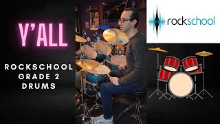 YAll  Rockschool Grade 2 Drums  Tone Labs Music [upl. by Reivaz]