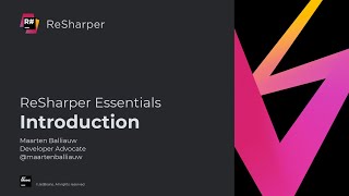 Introduction  ReSharper Essentials [upl. by Fowkes698]