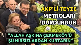 Ekrem İmamoğlu ile AK Partili Teyzenin Metro Tartışması [upl. by Jessamyn]