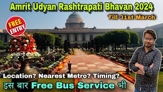 Amrit udyan rashtrapati bhavan 2024  Amrit Udyan 2024  amrit udyan ticket booking 2024 [upl. by Auhsohey]