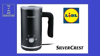 SilverCrest Milk Frother SMAS 500 A1 UNBOXING Lidl 500W 150ml 300ml [upl. by Nosdrahcir]