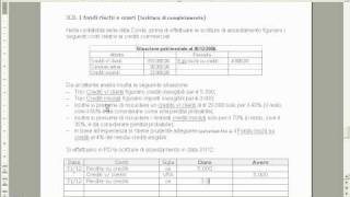 scritture di assestamento delle svalutazione crediti [upl. by Sula]