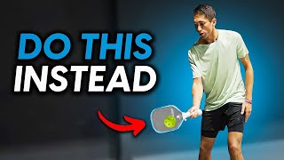 Pro Pickleball Players NEVER Slice Their Returns Anymore Heres Why [upl. by Eislrahc]