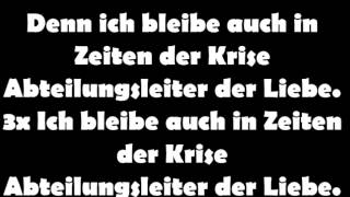 KIZ  Abteilungsleiter der Liebe Lyrics [upl. by Siol170]