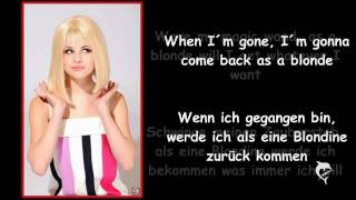 Selena GomezAs a blonde Lyricsdeutsche Übersetzung [upl. by Antrim862]