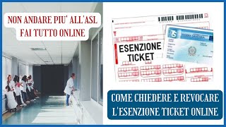 NON ANDARE PIU ALL ASL  Come chiedere e revocare LESENZIONE TICKET ONLINE  English Tutorial [upl. by Sorips]