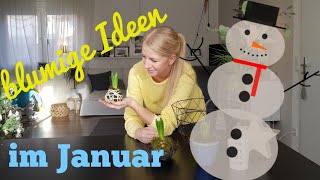 Blumige Ideen für den Januar Hyazinthen Deko Frühlingsdeko  diy Blumenmeer [upl. by Emmanuel344]