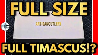 This Is ACTUALLY CRAZY A FULL SIZE FULL TIMASCUS KNIFE IN S90V FULL SEND [upl. by Ardnot]