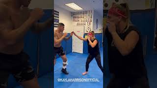 Kayla Harrison training with UFC champ Alex Pereira 👀 [upl. by Dori]