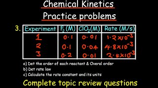 Chemical Kinetics practice problems  complete review [upl. by Yetah]