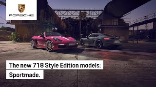 The new Porsche 718 Boxster and 718 Cayman Style Editions [upl. by Demahom]