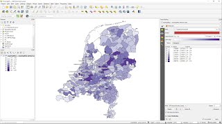 Create a Choropleth Map in QGIS [upl. by Salena]