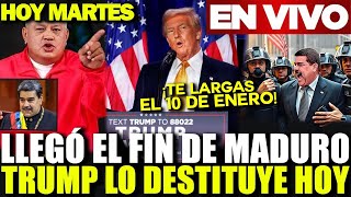 URGENTE🔴 MADURO SE VA EL 10 DE ENEROREUNIÓN SECRETA CON TRUMP FIRMA SU SALIDA DEL PODER ¡SE ACABÓ [upl. by Nimsaj]