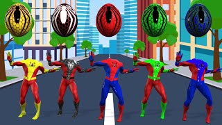 TEBAK GAMBAR TOP SUPERHERO  WRONG HEAD AVENGERS MARVEL TEAM SPIDER MAN HULK IRONMAN EGG SPIDER [upl. by Meeker755]