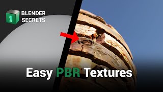 Blender Secrets  Easy PBR Textures [upl. by Yenetruoc]