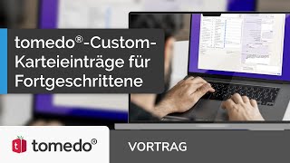 tomedo®CustomKarteieintrage für Fortgeschrittene Vortrag  AWT 2023 [upl. by Maltzman]