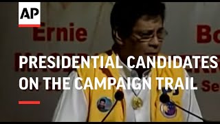 Presidential candidates on the campaign trail [upl. by Eibur]