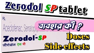 Zerodol SP tablet  uses doseside effects amp composition of zerodol sp [upl. by Grae]