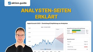 So holst du das Meiste aus Analystenschätzungen heraus  Kursziel Apple  aktienguide [upl. by Adriane]