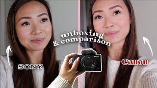 📸 new vlog camera  unboxing Sony ZV1 vs Canon G7X Mark ii [upl. by Anitac]