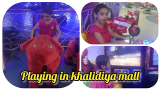 vlog 1  visiting khalidiya mall Abudhabi l enjoyed playstation 🥳l had fun🤣 [upl. by Cutlerr]