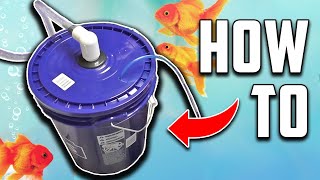 Easy DIY Aquarium Bucket Fish Tank Filter [upl. by Aimekahs]