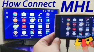 HDMi MHL How To Connect Smartphone To TV LED TV HDTV  Very Helpful [upl. by Shaughn294]