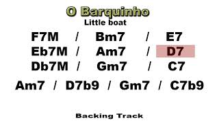 O Barquinho Bossa nova classics Little boat Backing Track [upl. by Firahs]