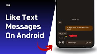 How to like Text Messages Android  Quick amp Easy [upl. by Uta]