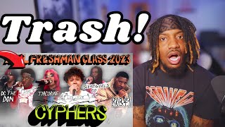 2RARE MUST BE STOPPED  2023 XXL Freshman Cypher Luh Tyler SleazyWorld Go etc REACTION [upl. by Birdt]