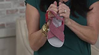 CLOUDSTEPPERS by Clarks Adjustable Sandals  Arla Kaydin on QVC [upl. by Aronson190]