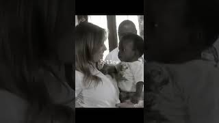 First Lady Melania humanitarian visit last term firstlady trump maga viralvideo fyp [upl. by Jephthah]