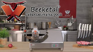 Beeketal Tischkutter Kutter Fleischereiausstattung Mischer Menger Fleischkutter BFK9 [upl. by Morly404]