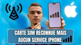 📱 iPhone  Carte SIM reconnue mais Aucun Service après la Mise à Jour iOS 18  Résolvezle  🚀 [upl. by Wolgast]