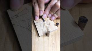 ASMR WOOD CARVING woodworking woodcarving carving diy tutorial handmade woodwork woodart [upl. by Cantone]