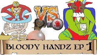 Head to Head Campaign Bloody Hands Wurrzag vs Tomb Kings Settra with ItalianSpartacus 1 [upl. by Yanahs]