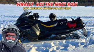 Embark on an Adventure First Ride with the 2024 Skidoo Renegade Enduro 900 ACE Turbo [upl. by Wichman665]