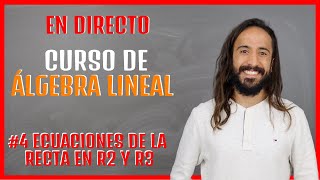 Ecuaciones de la recta en R2 y R3  Álgebra Lineal 2022  Clase 4 [upl. by Ennahtur]