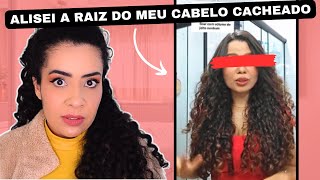 ALISOU APENAS A RAIZ DO CABELO PARA TIRAR O quotVOLUMEquot  REACT TIKTOK [upl. by Ara166]