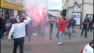 VIDEO Les supporters de Lens à Châteauroux [upl. by Queridas]