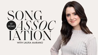 Laura Marano Sings quotBoomboxquot Beyoncé amp Britney in a StayHome Edition of Song Association  ELLE [upl. by Shelba597]