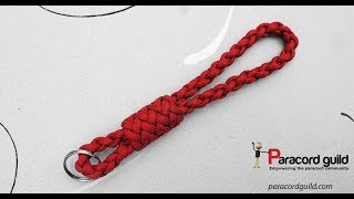 Paracord lanyard done using a single strand [upl. by Marsden]