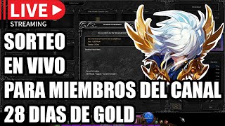 🔴SORTEO PARA MIEMBROS DEL CANAL 28 DIAS DE GOLD EN VIVO  Mu Online Season 18 [upl. by Adyahs274]