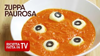 ZUPPA PAUROSA DI HALLOWEEN di Benedetta Rossi  Ricetta TV Fatto in Casa per Voi [upl. by Tabatha]