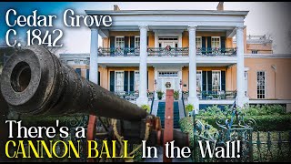 CANNON BALLS are still in the walls of Cedar Grove in Vicksburg Mississippi [upl. by Roby621]