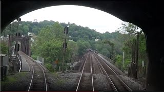 Amtraks Capitol Ltd  REAR VIEW  Crossing Potomac at Harpers Ferry Duffields WV to Brunswick MD [upl. by Parish]