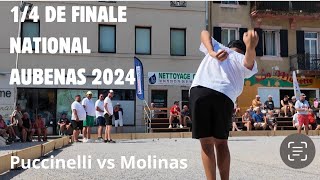 14 DE FINALE ENZO PUCCINELLI contre LOUIS MOLINAS au NATIONAL D’AUBENAS 2024 [upl. by Nelad]