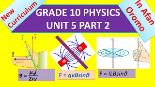 Grade 10 Physics Unit 5 part 2  Magnetism  new curriculum  magnetic fieldmagnetic force [upl. by Ynamad]